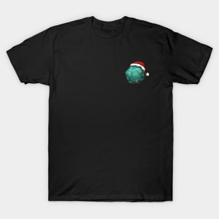 Christmas D20 Dice Aqua T-Shirt